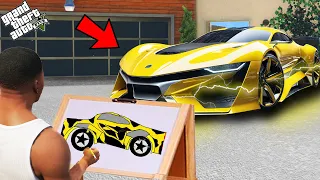 Franklin Find The Fastest And Powerful Super Car With The Help Of Using Magical Painting In Gta V