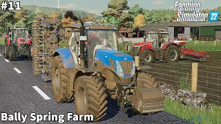 Selling Milk & Bringing Water, Soil Preparation & Sowing Canola│Bally Spring│FS 22│Timelapse#11