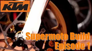 KTM 500 Supermoto Build Series | Episode 1: Crashed my KTM and Parts List