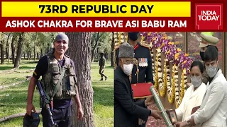 73rd Republic Day Event: August 2020 J-K Encounter Hero Late ASI Babu Ram Gets Ashok Chakra