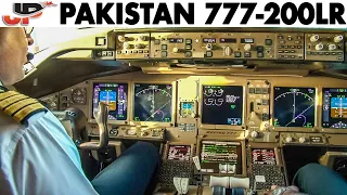 Piloting PAKISTAN Boeing 777-200LR Karachi to Islamabad | Cockpit Views