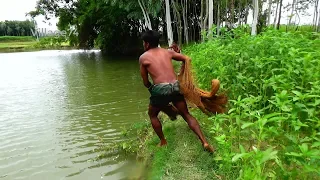 Net Fishing।Fishing with Cast Net।Cast Net Fishing in the Village (part-66)