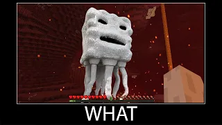 Minecraft wait what meme part 94 realistic minecraft Ghast