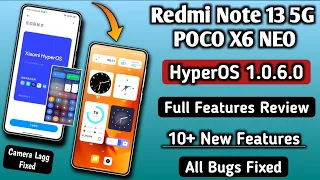 Redmi Note 13 5G HyperOS India 1.0.6.0, Full Features Review, Top 10+ New Features,All Bug's Fixed