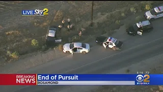 SKY2 Captures Suspect As He Leads CHP Officers On Wild Desert Pursuit