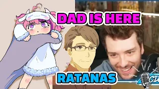Ironmouse dad suddenly joins her room while playing with CDawgVA makes him curious