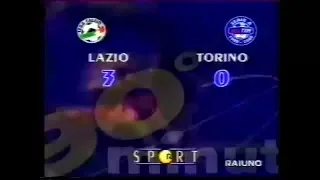 1999-00 (3a - 19-09-1999) Lazio-Torino 3-0 [Veron(R),S.Inzaghi,Salas] Servizio 90°Minuto Rai1