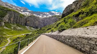 Driving the Klausen Pass, Switzerland