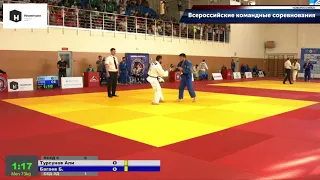 73 kg Турсунов А Багаев Б 28 08 2021 Т1 Всероссийские командные соревнования по дзюдо, НОВОРОССИЙС