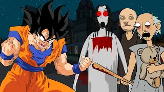 GRANNY THE HORROR GAME ANIMATION #18 : GOKU Vs Scary Granny, Grandpa in CHAPTER 3