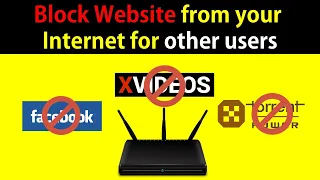 ⛔ How to Block any Website for other users from your WiFi