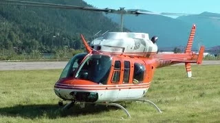 Bell 206LT TwinRanger Helicopter Engine Startup and Takeoff