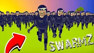 I've NEVER SEEN so many ZOMBIES before! The final BATTLE in the game SwarmZ