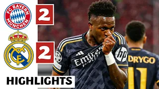 🔴⚪️Bayern Munich vs Real Madrid (2-2) HIGHLIGHTS: Vinicius Jr, Harry Kane & Leroy Sane GOALS!