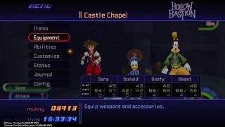 Kingdom Hearts Final Mix (PS4) Part 58 Hollow Bastion - The Secret Area from The Castle Chapel