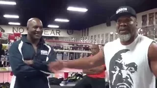 Shannon Briggs & Evander Holyfield inspirational speech (LETS GO CHAMP!)