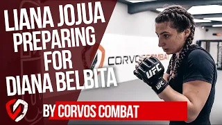 UFC Fighter Liana “She Wolf” Jojua Preparing For Diana Belbita At Corvos Combat | #UFCFightIsland