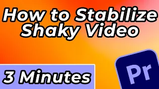 How to Stabilize SHAKY VIDEO in Premiere Pro!