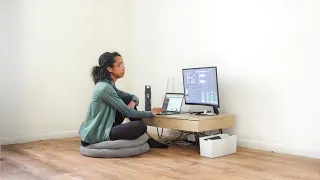 I switched to a floor desk to improve my health & this is what happened