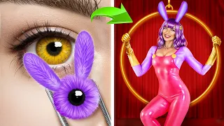 The Amazing Digital Circus in Real Life! Extreme Makeover From Weirdo to College Queen!