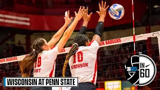 Wisconsin at Penn State | Nov. 19, 2022 | B1G Volleyball in 60