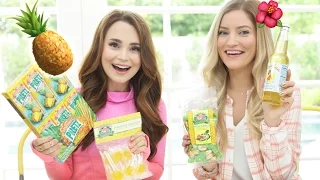 TRYING FUN PINEAPPLE TREATS w/ iJustine!