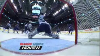 Joffrey Lupul scores and shatters goal cam 10/19/11