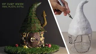 DIY I How to Make a Fairy House using bottle and cardboard