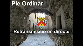 Ple ordinari del dia 25 d'abril de 2024. Ajuntament Monistrol de Montserrat