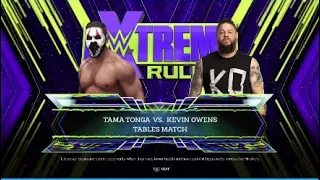 WWE 2K24; 30 Minute Iron Man Table Match : Kevin Owens vs Tama Tonga