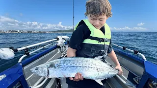 Fox’s First Mackerel! Kids Fishing