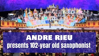 Incredible 102-year old Saxophonist at Andre Rieu concert in New York - Shostakovich Waltz 2