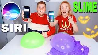 SIRI УПРАВЛЯЕТ нашими СЛАЙМАМИ ЧЕЛЛЕНДЖ 📲🖤 SIRI PICK MY SLIME INGREDIENTS CHALLENGE / СИРИ ЛИЗУН