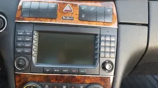 How to Remove Radio / Navigation / Display from Mercedes CLK350  2008 for Repair.