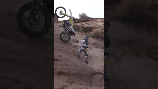 Sending a Brand New Dirt Bike Down the Grinding Stone Hard Enduro Sandstone