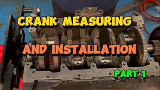 Astra h Z20leh crankshaft measuring and installation