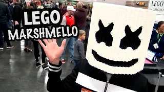 Wearable LEGO Marshmello Helmet | Bricks Cascade 2019
