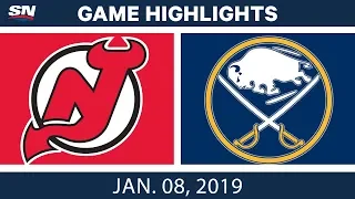 NHL Highlights | Devils vs. Sabres - Jan. 8, 2019