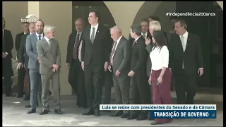 Pacheco recebe Lula em Brasília