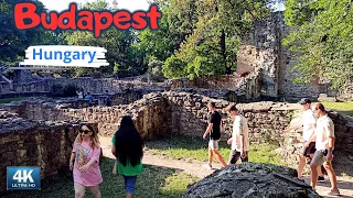 Ruins: 13th Century Dominican Monastery & St. Margaret Island in Budapest /walking tour 4k