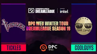 Dota2 - Team Tickles vs Coolguys - Game 1 - DPC WEU Winter Tour - DreamLeague Season 16