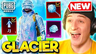 FINALLY MAXED GLACIER SET IN PUBG MOBILE ❄️