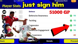 99 Aggression! 98 Defensive Engagement! Cheapest CB EVER! (51,000 GP) - eFootball 2024 Mobile