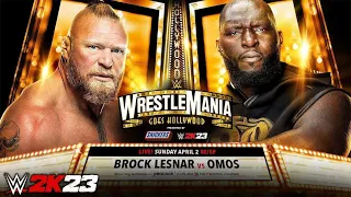 Wwe 2K23 (Ps5) - Brock Lesnar Vs Omos Gameplay | Brock Lesnar Defeats Omos At Wrestlemania 39! 4K