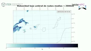 Canary Islands Cloud cover forecast: 20240507