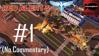 C&C: Red Alert 3 - Allied Campaign Playthrough Part 1 (Ride of the Red Menace, No Commentary)