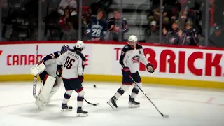 Sean Kuraly during pre-game warm-up at the Blue Jackets @ Senators game