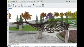Free Form Modeling in Landscape Design Using RhinoLands