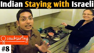 REACHED TEL AVIV FOR FREE | COUCHSURFING & COOKING WITH ISRAELI 🇮🇳🇮🇱
