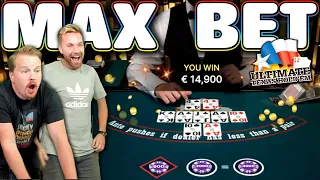 €2000 MAX BET Ultimate Texas Hold'Em!